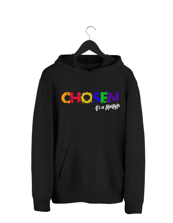 Chosen Rainbow Hoodie Black